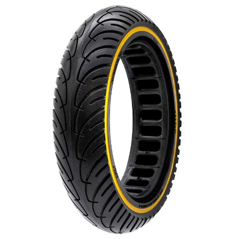 Pneu plein ultraléger 8,5x2-6,1/B34 - ligne jaune [Nedong]