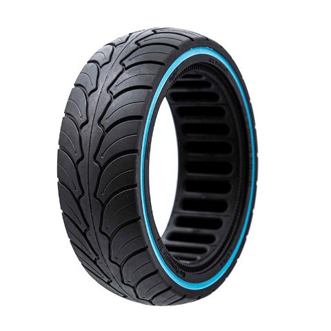 Pneu plein ultraléger 8x2,5-6,1/B58 - ligne bleue (compatible avec Dualtron Mini)