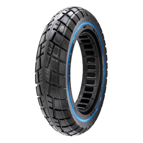 Pneu plein ultraléger offroad 10x2,125-6,1/B34 ligne bleue - 2 pces