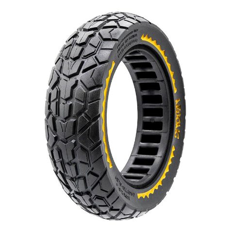 Pneu plein ultraléger Offroad 10x2,5/B44 - jaune [Nedong]