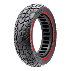 Pneu plein ultraléger Offroad 10x2,5/B44 - rouge [Nedong]