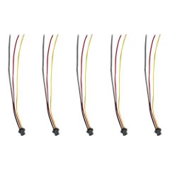Prise JST 3 pin avec câble femelle x5