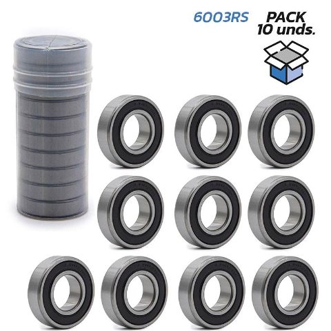 Roulement à billes 6003RS - 10 pièces