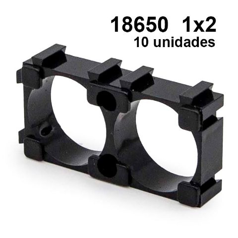 Support de batterie 18650 1x2 - 10 pcs.
