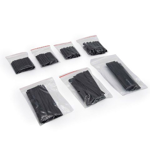 Thermorétractable noir pour Câble - 127 pcs.