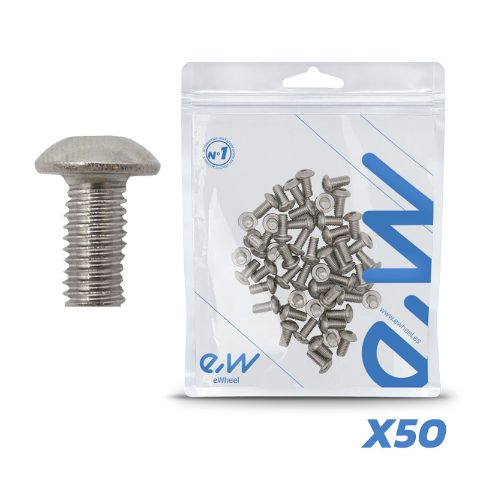 Vis M5x10 argent pour disque de frein - 50pcs